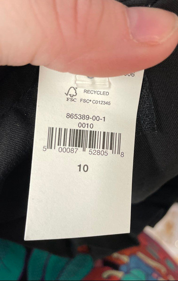 Banana Republic Women's Black Wide Leg Belted Tencel Lyocell Pants NWT Sz 10