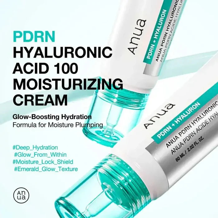 Anua PDRN Hyaluronic Acid 100 Moisturizing Cream 60ml – Skin Care | Korean Skincare Canada - VGLE Beauty
