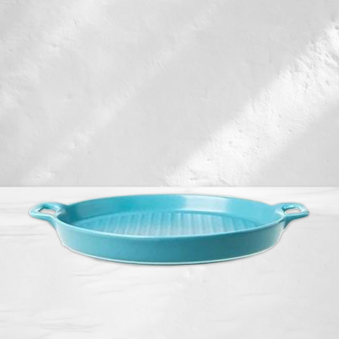 Blue Round Baking Tray
