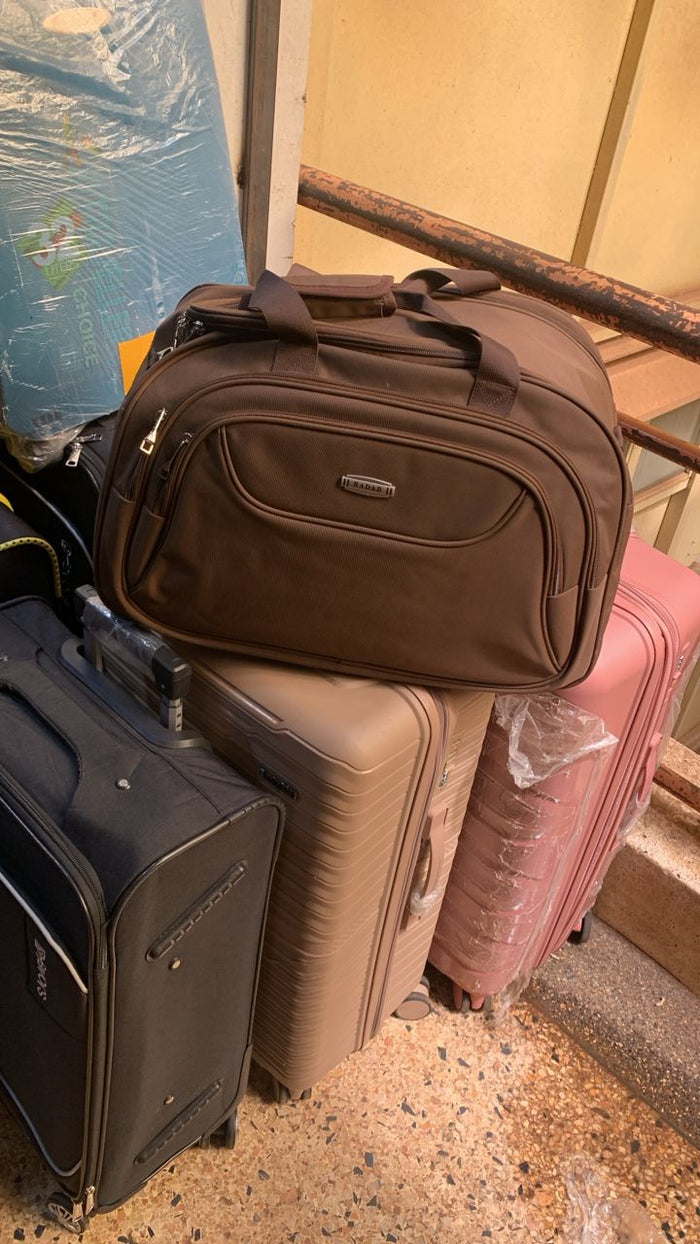 Brown Soft-Sided Travel Duffel Bag