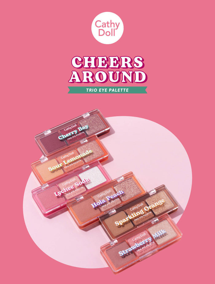 CATHY DOLL Cheers Around Trio Eye Palette بالت ظلال العيون من كاثي دول