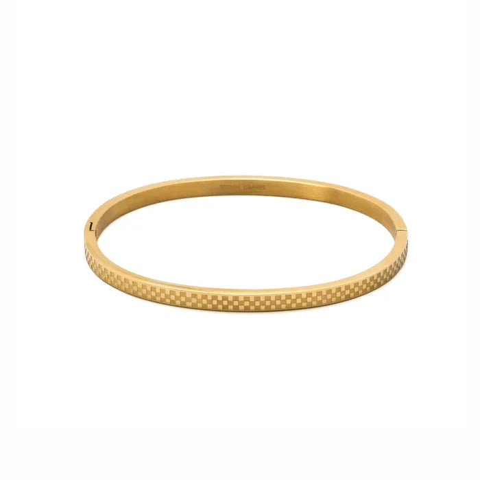 Chess Gold Bangle