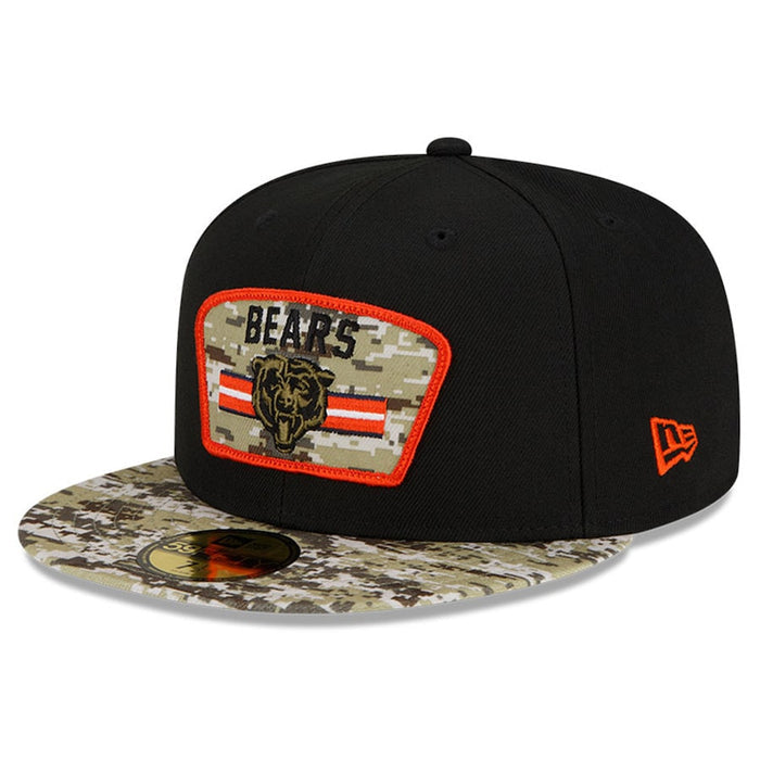Chicago Bears "Bear Head" Salute to Service 2021 On-Field 59Fifty Cap by New Era-2