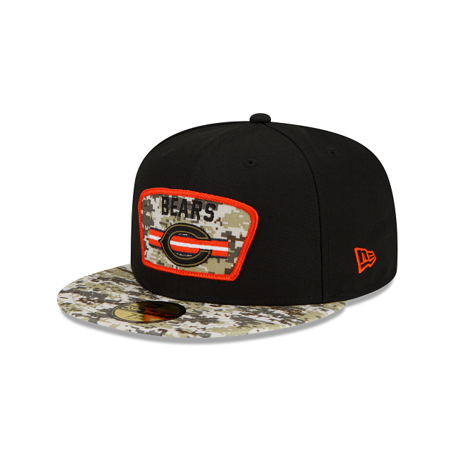 Chicago Bears "C" Salute to Service 2021 On-Field 59Fifty Cap by New Era-2