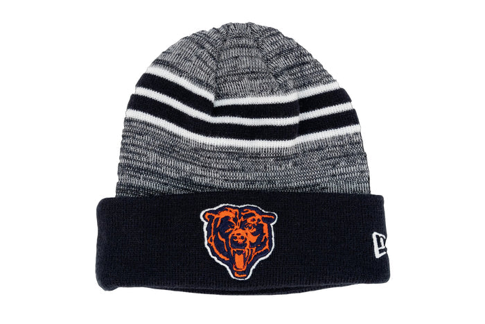 Chicago Bears New Era Marled Stripe Cuffed Beanie