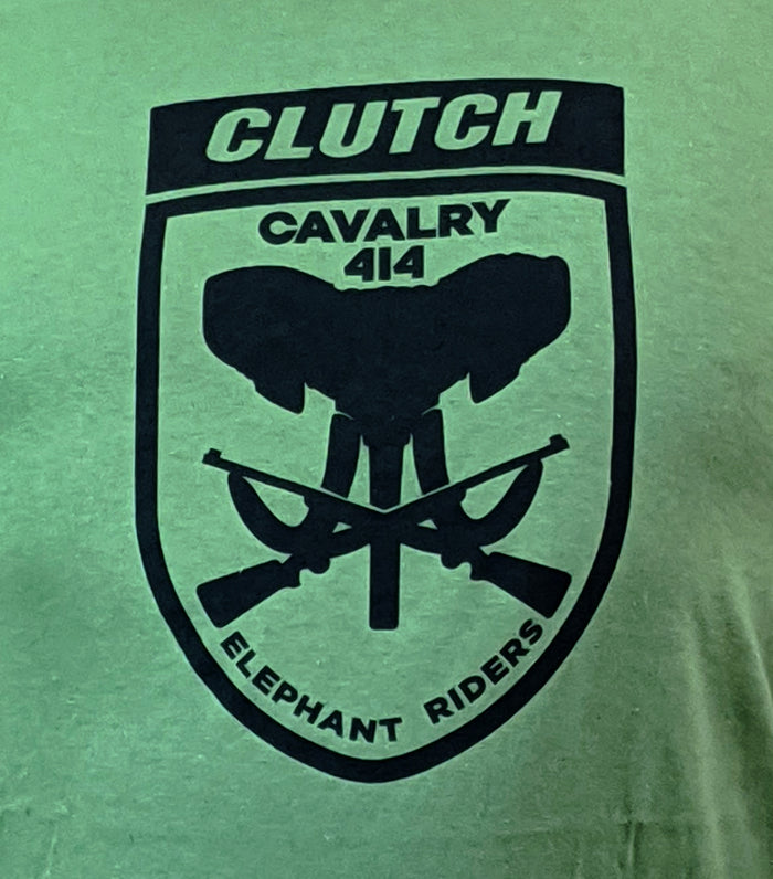 CLUTCH (Elephant Riders) Olive Men's T-Shirt