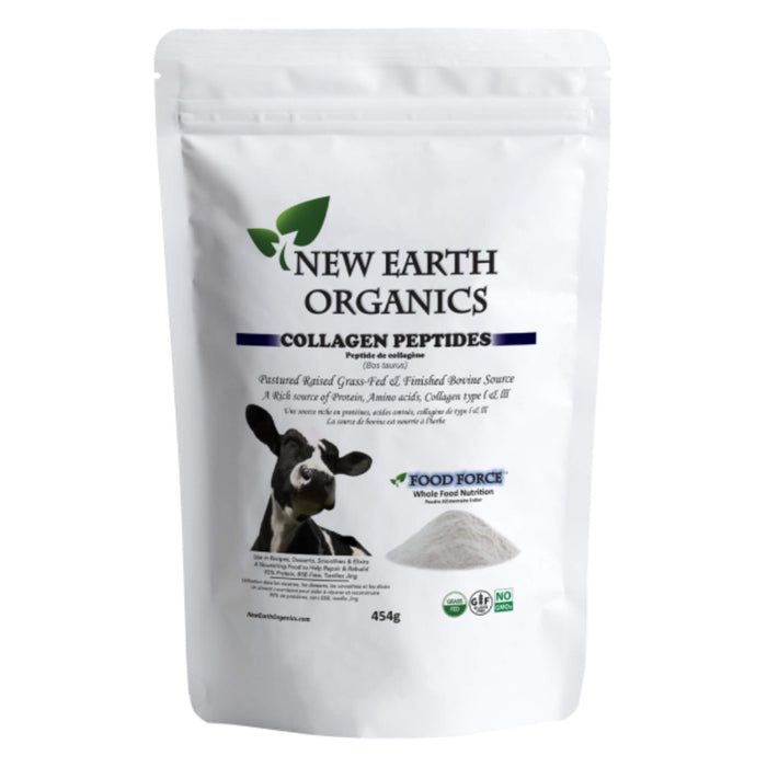 Bag of NewEarthOrganics BovineCollagenPeptides 454g