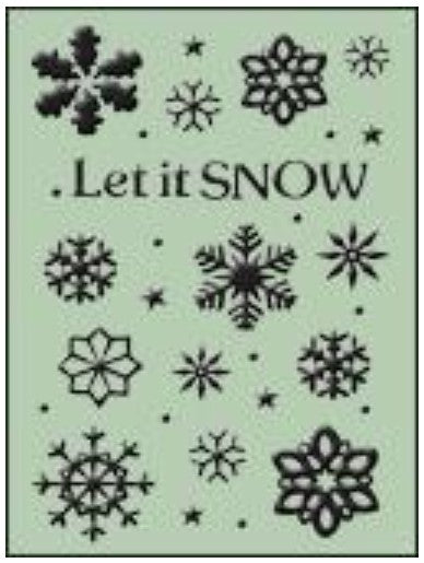 Crafts-Too - Embossing Folder - Let it Snow. Embossing folders will add texture and dimension to your projects to make them unique and interesting. Approx. Size 4"x 6". Available at Embellish Away located in Bowmanville Ontario Canada.