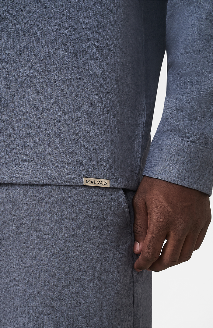 Fiorano Long Sleeve Relaxed Fit Shirt in Storm