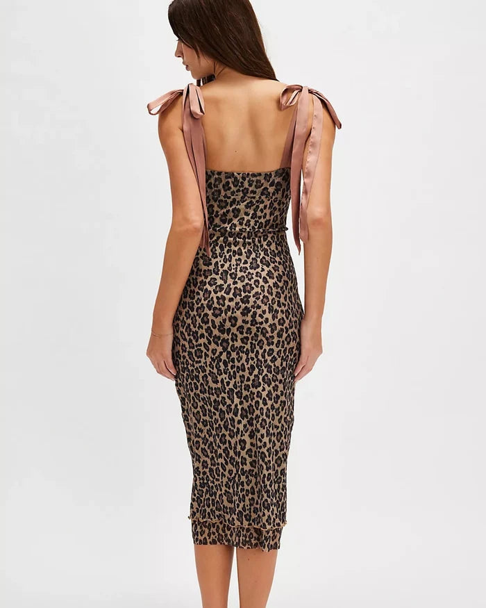 FREE PEOPLE CHEETAH SLIP DRESS 3