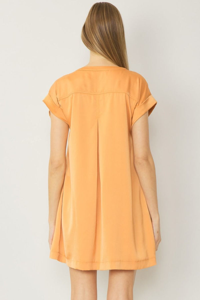 Golden Hour Silky Mini Dress