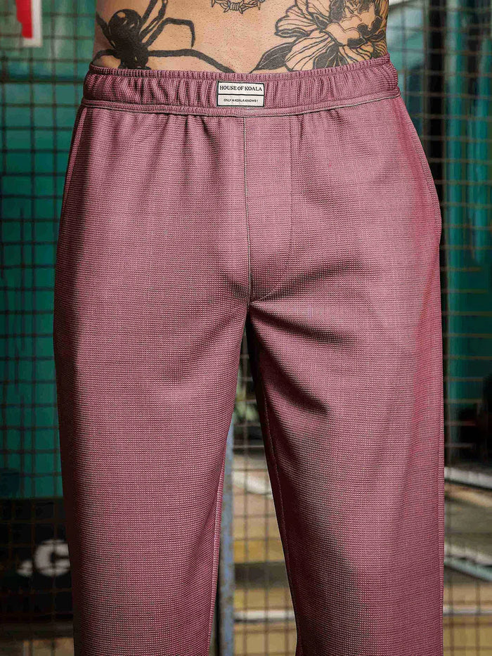 House Of Koala Lavender Textured Pattern All Day Pants