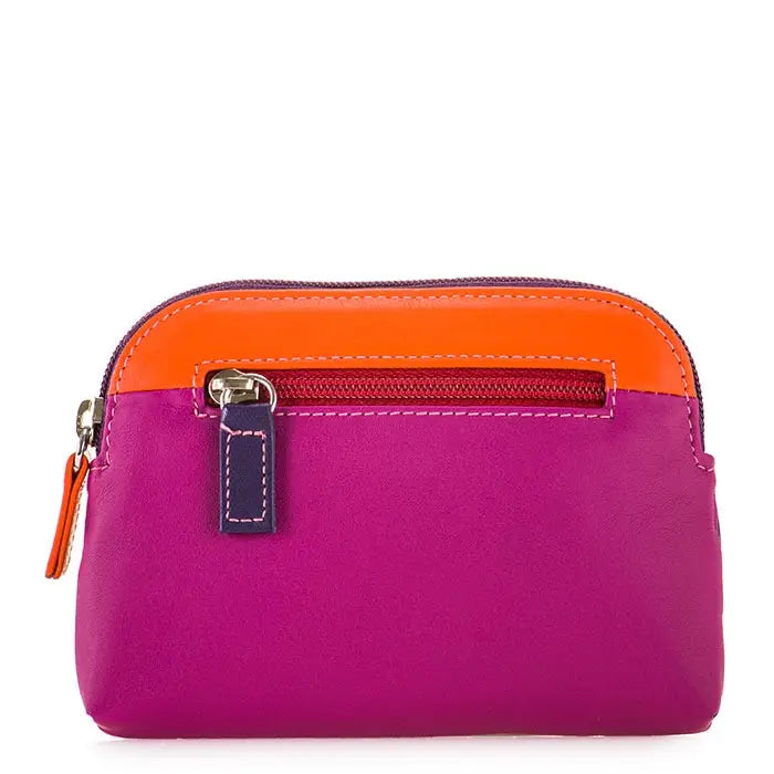 Large Leather Coin Purse Sangria