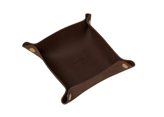 Leather Snap Valet Tray