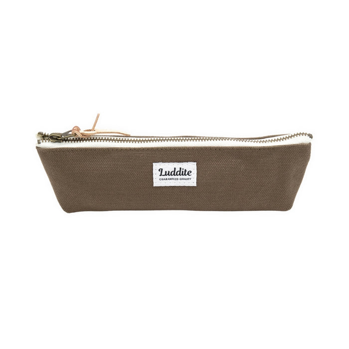 Luddite Skinny Canvas Pen Case - Black