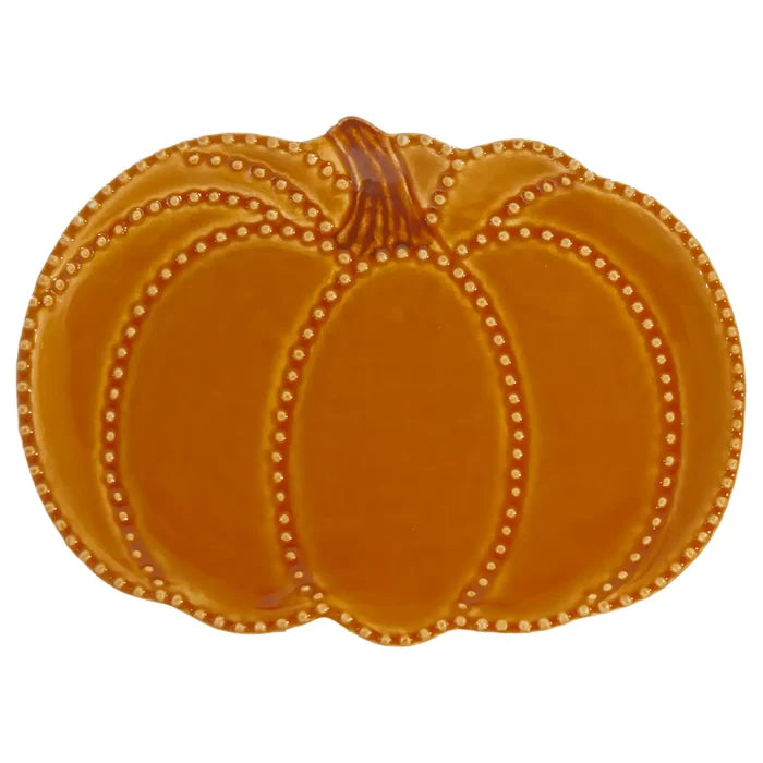 Orange Beaded Edge Plate