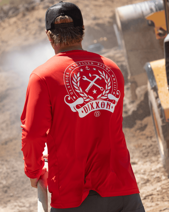 Redefined UV Long Sleeve T-Shirt - Red
