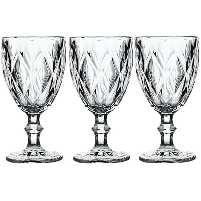 Rhombus Glass Goblet Set