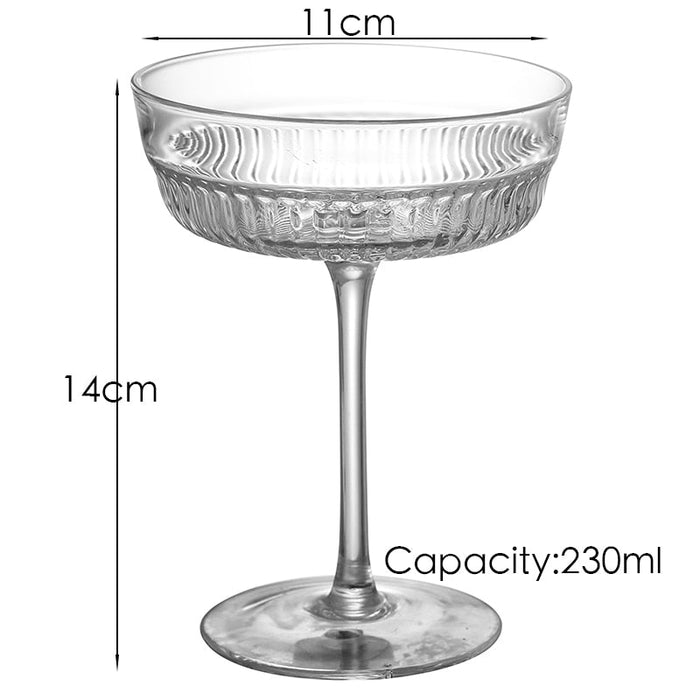 Ripple Champagne Cups Set of2