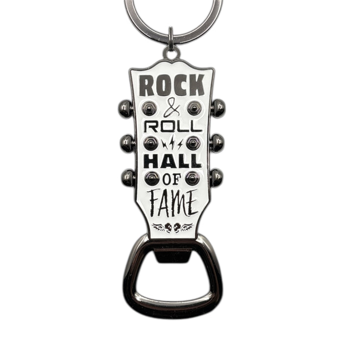 ROCK HALL GUITAR HEADSTOCK BOTTLE OPENER KEYRING