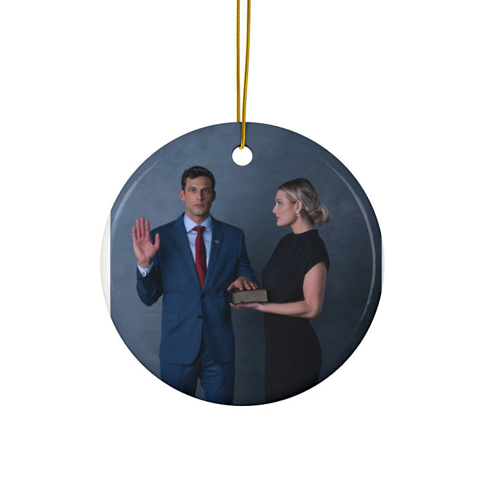 Sam & Nick Ceramic Ornaments, Double-Sided