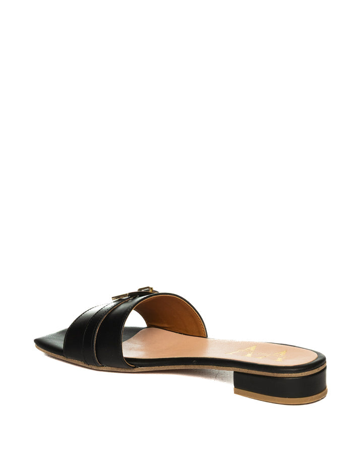 VINCENT VEGA Sandalo pelle nero DUNDEE PTQ20 VIT-NERO