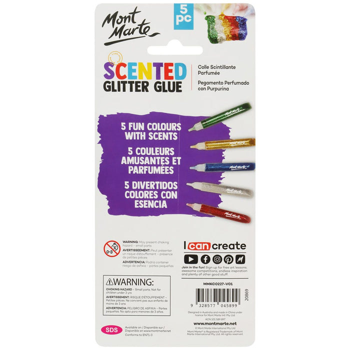Scented Glitter Glue 5pc