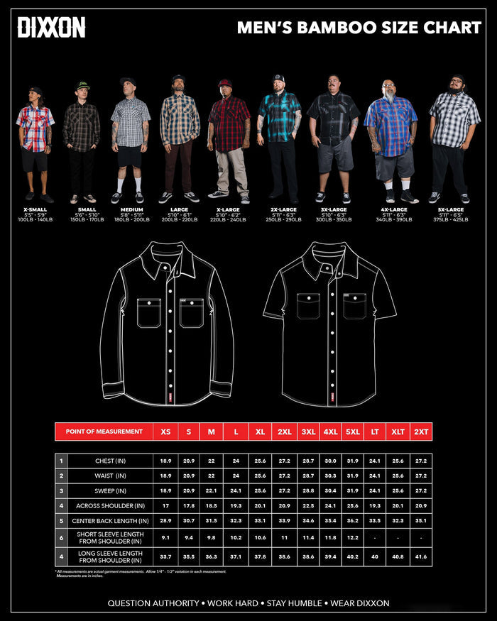 Smoked Oak Bamboo Short Sleeve