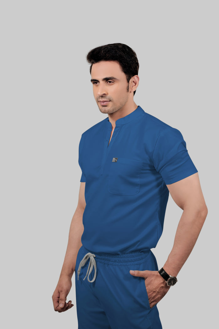 Stretchable (2Way) Men Steel Blue Jogger