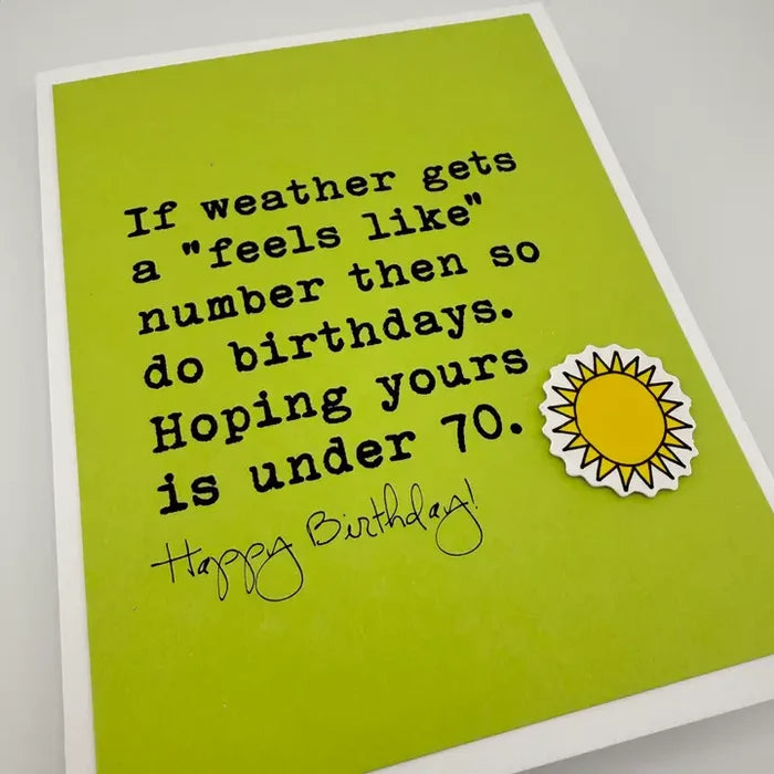 Weather Feels Like Card