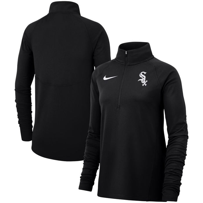 White Sox Nike Black Basic Element Half-Zip Performance Pullover