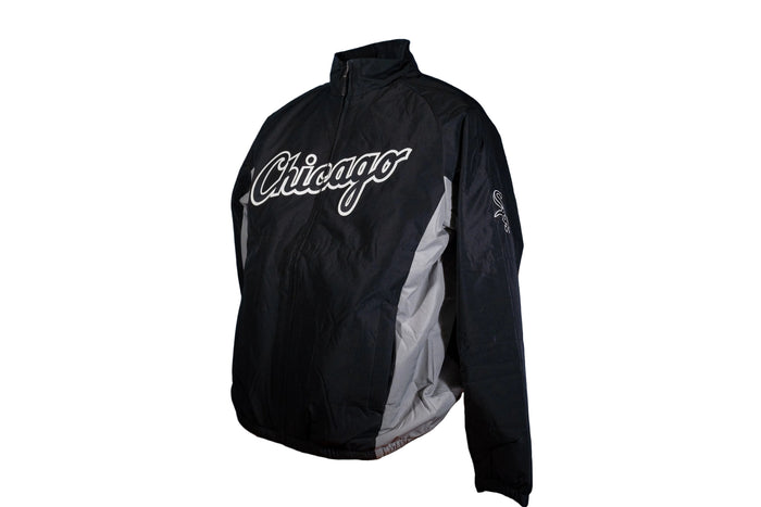 White Sox Majestic Double Climate Black Dugout Jacket-1