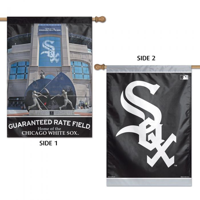 White Sox Primary 2 Sided 27" X 37" Flag