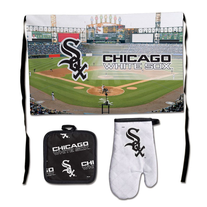 WHITE SOX STADIUM MLB BARBEQUE TAILGATE SET-PREMIUM