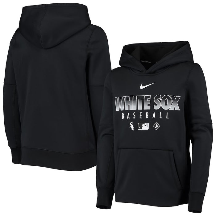 White Sox Youth Nike Authentic Collection Fleece Performance Pullover Hoodie