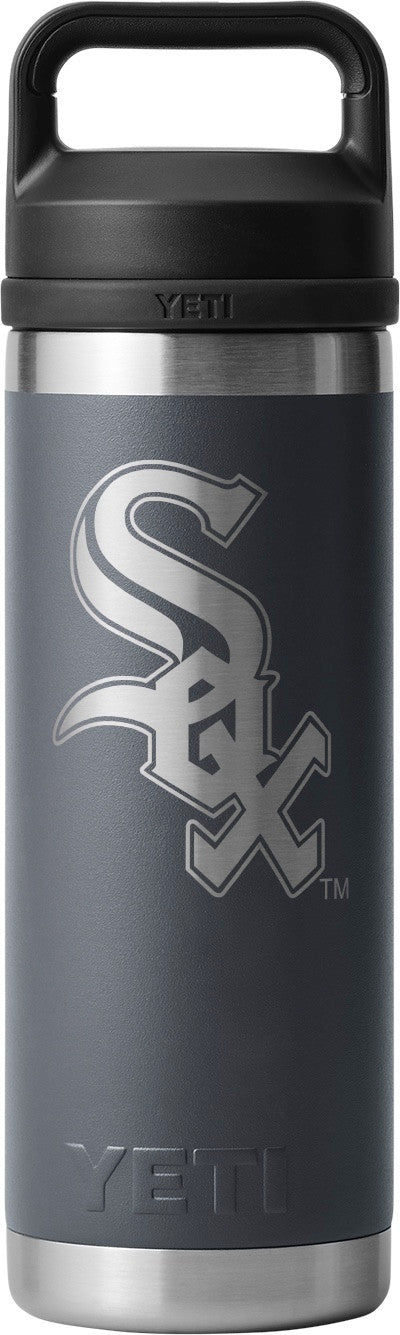 Yeti Chicago White Sox Charcoal 18oz Bottle with Chug Cap