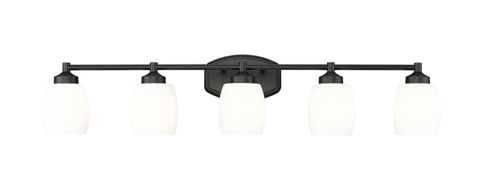 Vanity Z-Lite 745-5V-MB Matte Black Kendrick 5 Light Vanity Z-Lite