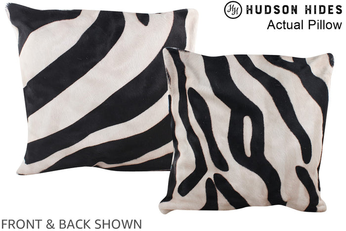 Zebra Cowhide Pillow #A13418