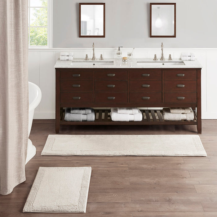 100% Cotton Reversible Bath Rug