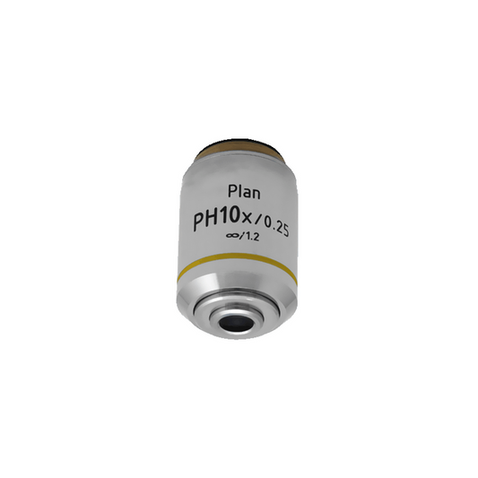 10X Infinity-Corrected Long Working Distance Plan Achromatic Microscope Objective Lens, SKU PH13063331, three quarter front view