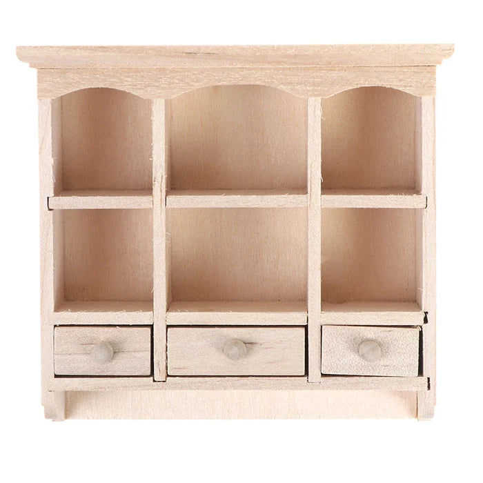 Baker's Rack 1/12 Miniature Kitchen Cabinet for Dollhouse front