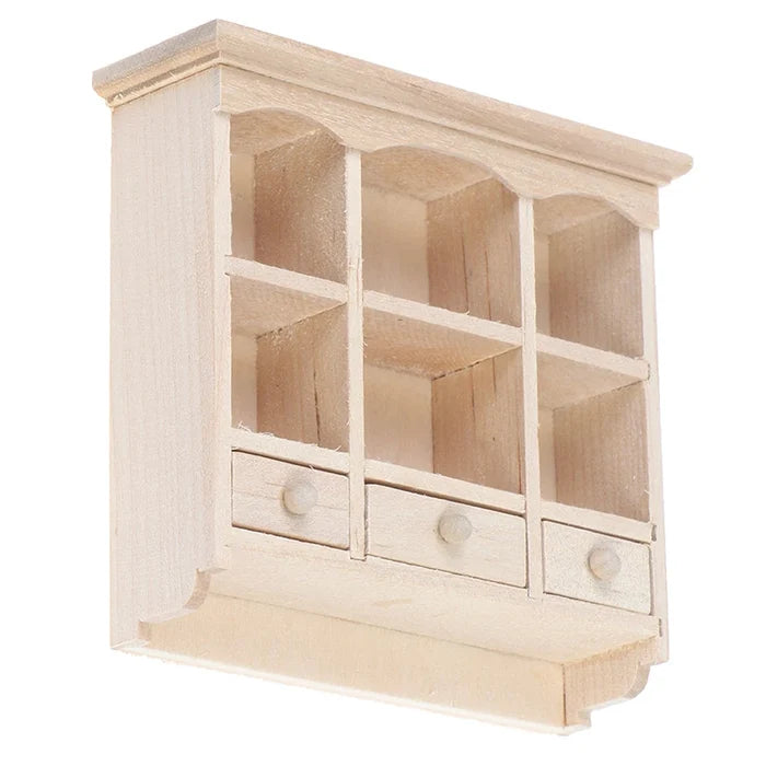 Baker's Rack 1/12 Miniature Kitchen Cabinet for Dollhouse from below