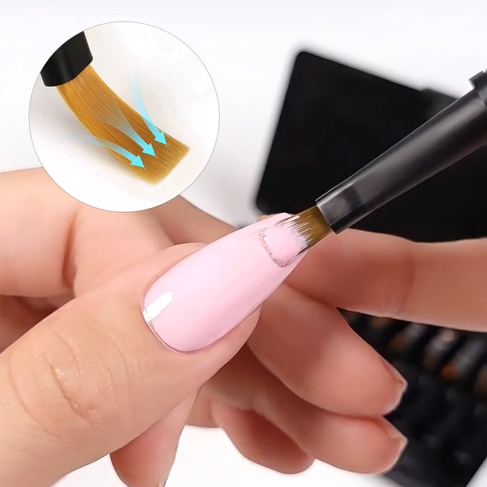 Multifunctional nail art brush creating gradient effect - soft bristles, easy application, professional results