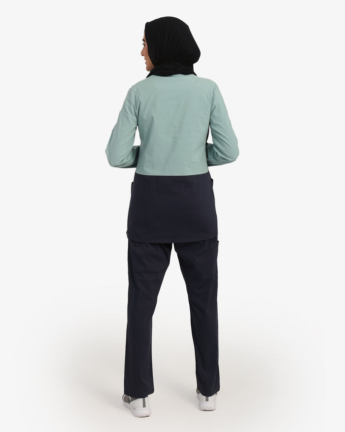 Mint Green* Navy / Large