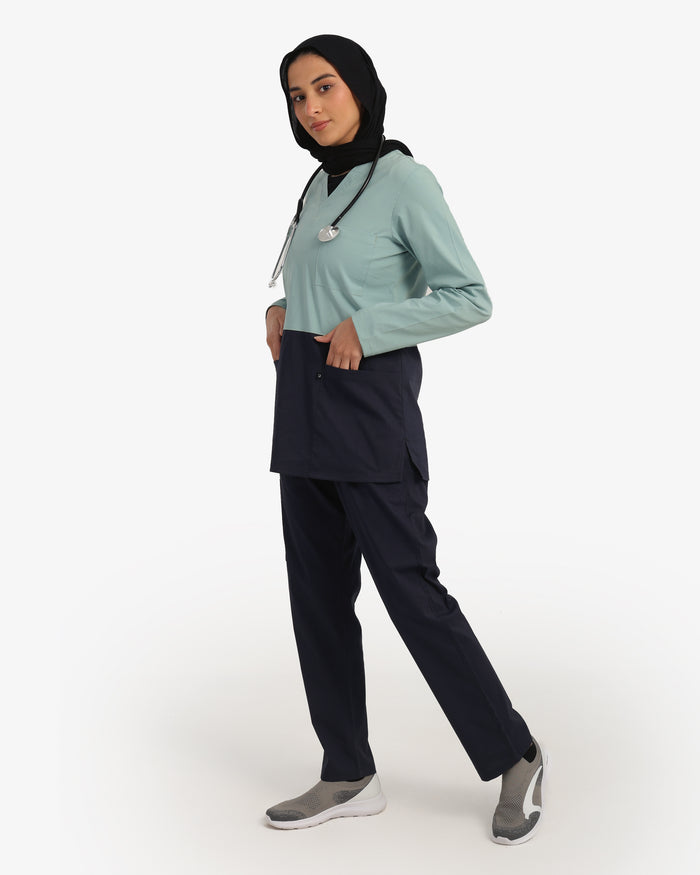 Mint Green* Navy / X-Large