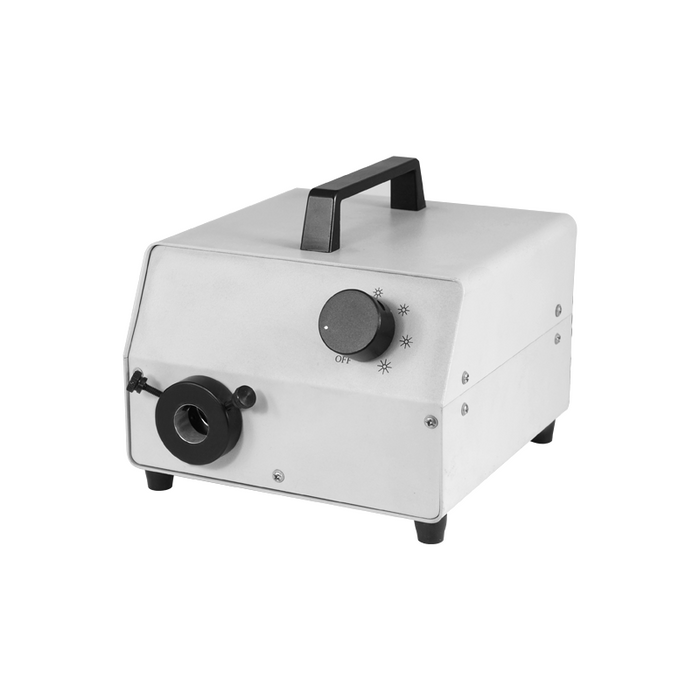 150W 120V Halogen Fiber Optic Illuminator Microscope Light Source Box, SKU ML02311211, three quarter front view