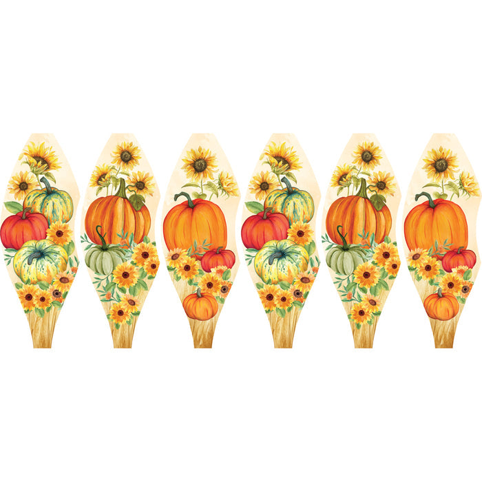 19 in. Pop-Open Hot Air Balloon - Fall Pumpkins