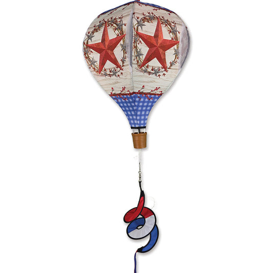 19 in. Pop-Open Hot Air Balloon - Barn Star