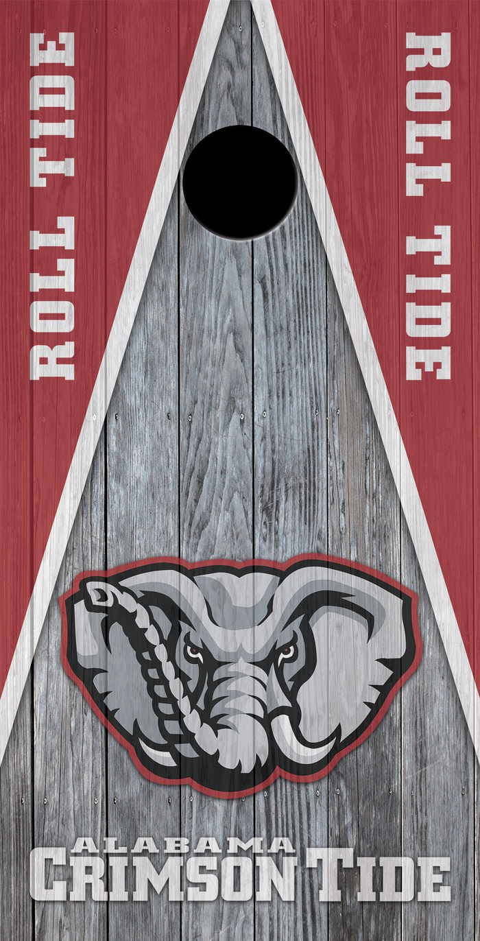 2 x Alabama Football Cornhole Board Bag Toss Vinyl Wrap Set- Universal Fit Oracal 3M