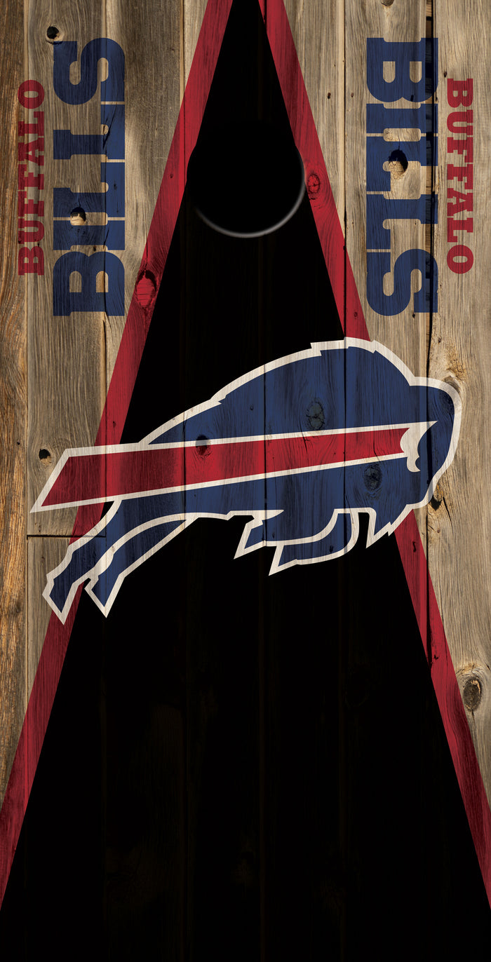 2 x Buffalo Bills Football Cornhole Board Bag Toss Vinyl Wrap Set- Universal Fit Oracal 3M